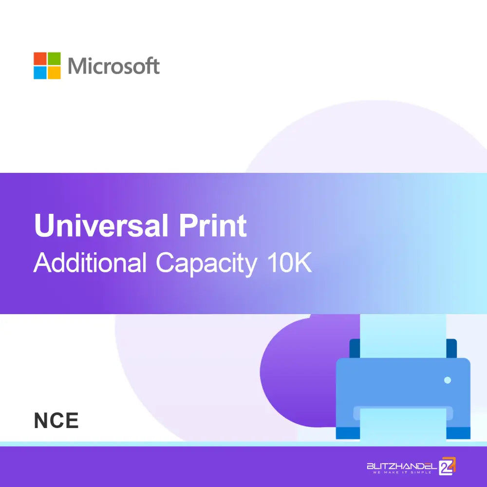 Universal Print dodatna zmogljivost 10K (NCE)